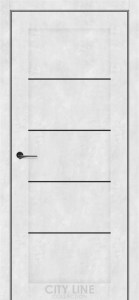 Бетон сніжний/Чорне скло 